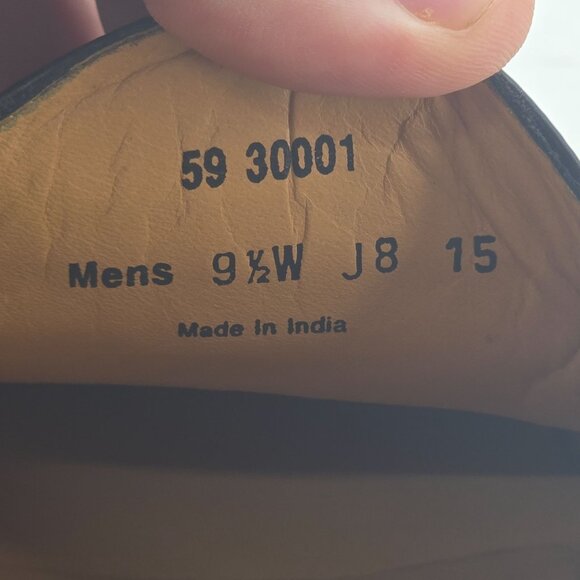 NEW Johnston & Murphy Men's size 9.5W Black Deerskin Leather Dress Shoes Loafers - Picture 8 of 16